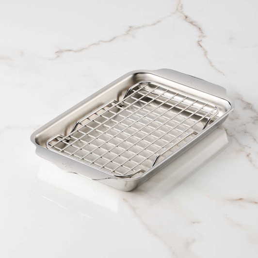 Hestan OvenBond Tri-Ply Mini Eighth Sheet Pan With Rack