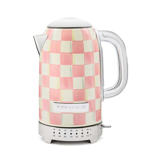 MacKenzie-Childs Rosy Check Electric Kettle