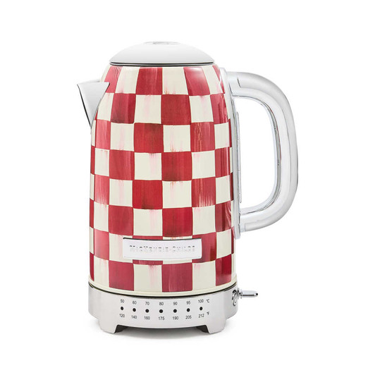 MacKenzie-Childs Cherry Check Electric Kettle