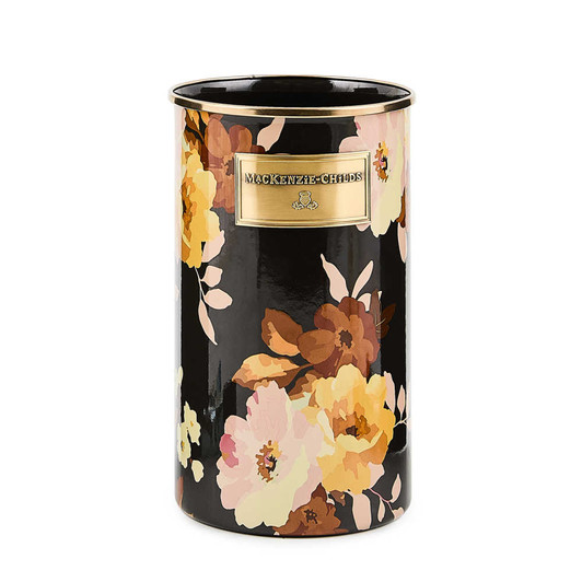 MacKenzie-Childs Wild Rose Brown Utensil Holder