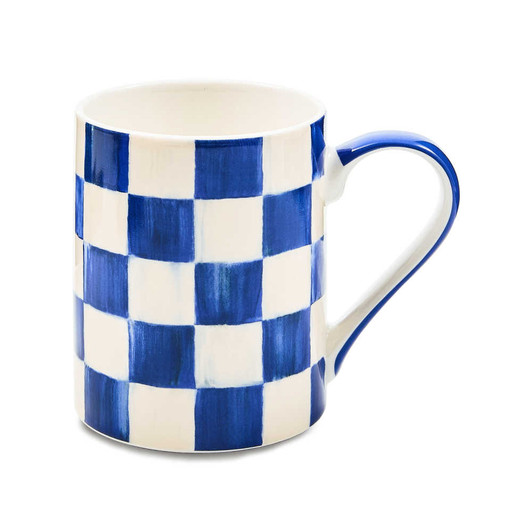MacKenzie-Childs Royal Check Porcelain Mug