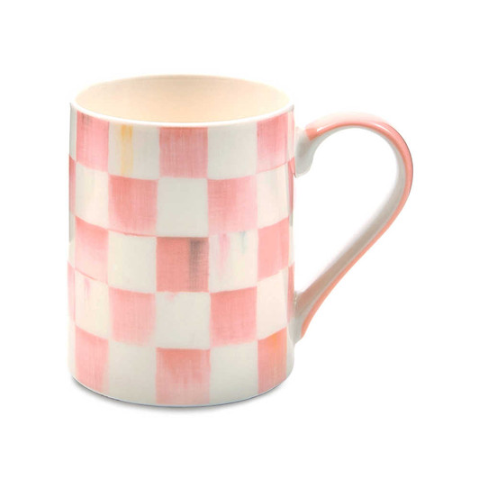 MacKenzie-Childs Rosy Check Porcelain Mug