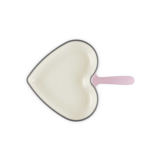 Le Creuset Cast Iron Heart Skillet in Chiffon Pink