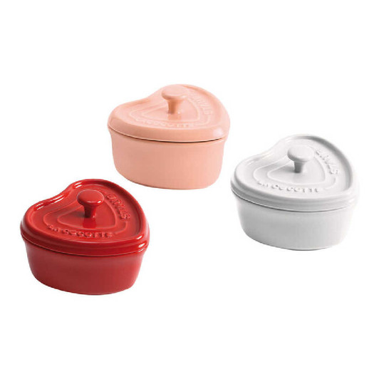 Staub 3-Piece Mini Heart Cocotte Set