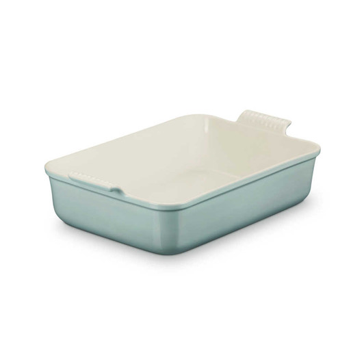 Le Creuset Heritage Deep Rectangular Lasagna Dish in Sea Salt