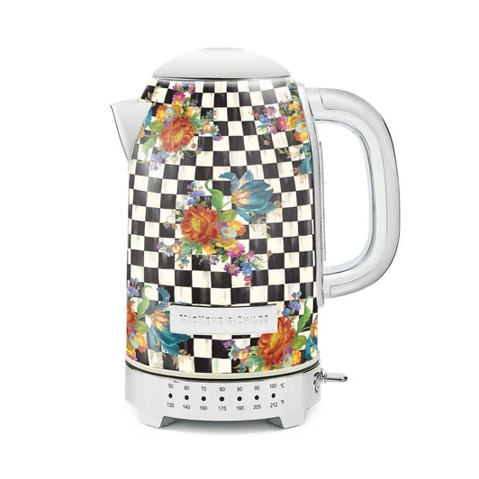 MacKenzie-Childs Courtly Flower Market Electric Kettle
