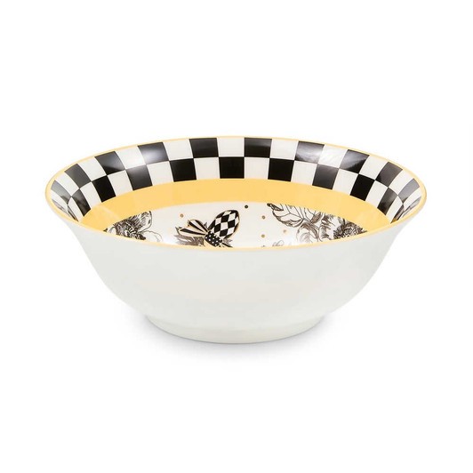 MacKenzie-Childs Bee Toile Bowl