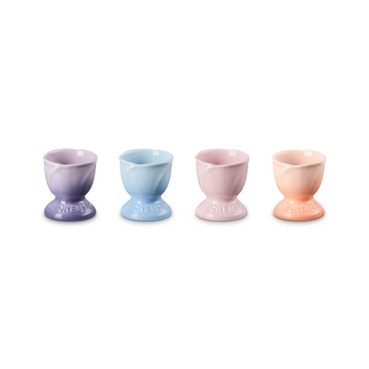 Le Creuset Set of 4 Multi-Colored Petal Egg Cups