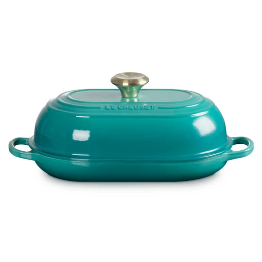 Le Creuset Cast Iron Oval Bread Oven in Riviera