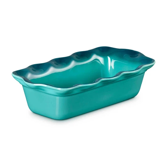 Le Creuset Heritage Fluted Loaf Pan in Riviera