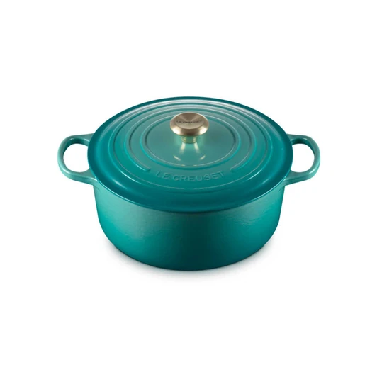 Le Creuset Cast Iron Round Dutch Oven in Riviera