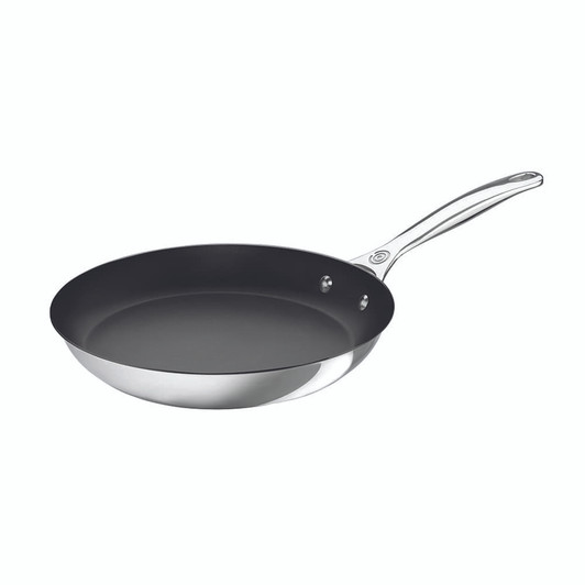 Le Creuset Stainless Steel Nonstick Saucier Pan with Lid