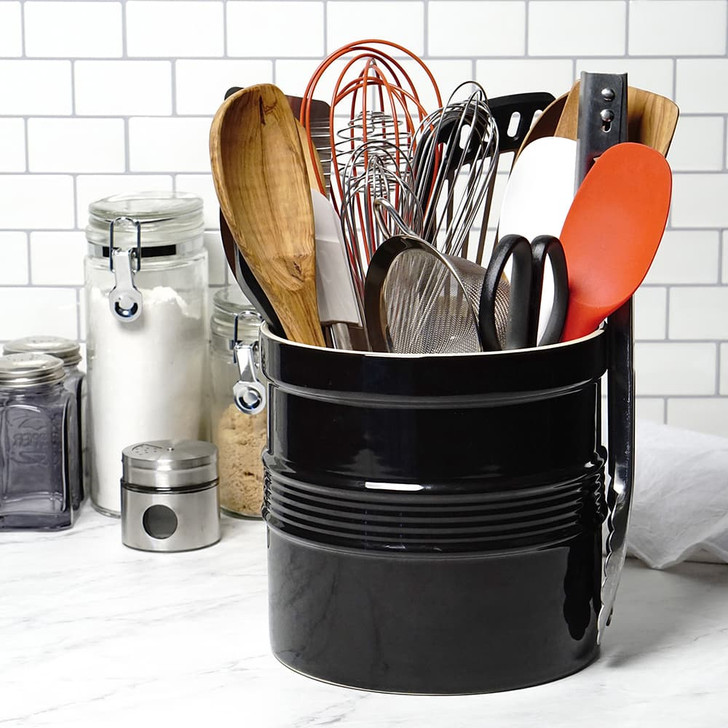 RSVP Endurance Oversized Tool Crock in Black