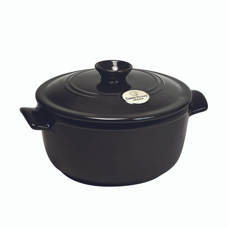 Emile Henry Dutch Oven in Charcoal