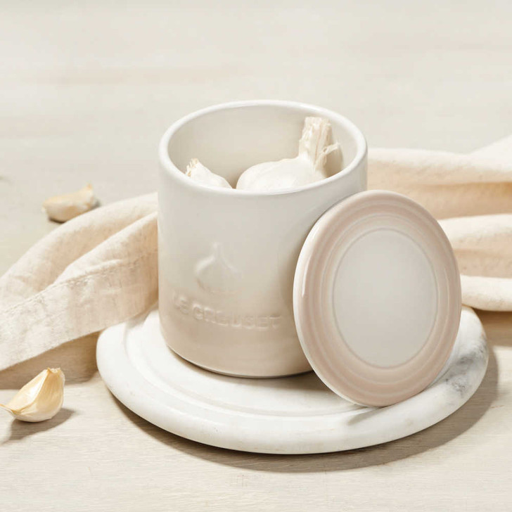 Le Creuset Garlic Keeper in Meringue