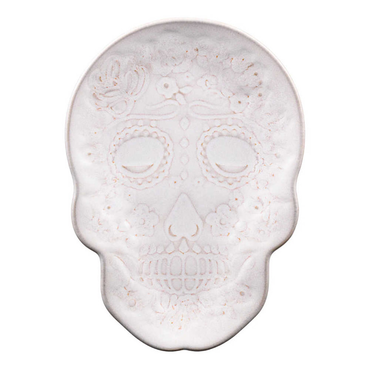 Fiesta Skull and Vine Embossed Plate