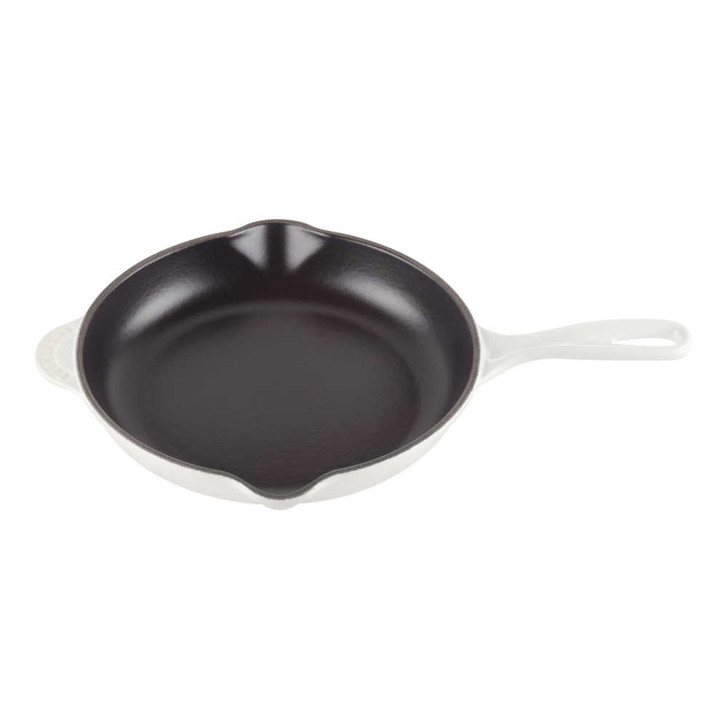 Le Creuset Cast Iron Classic Skillet in White