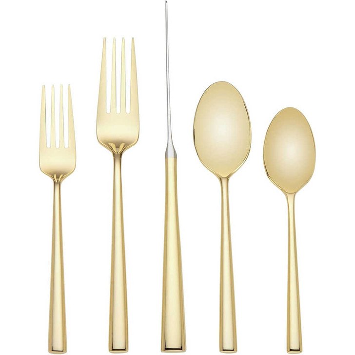 Kate Spade Malmo Gold 5-Piece Flatware Set