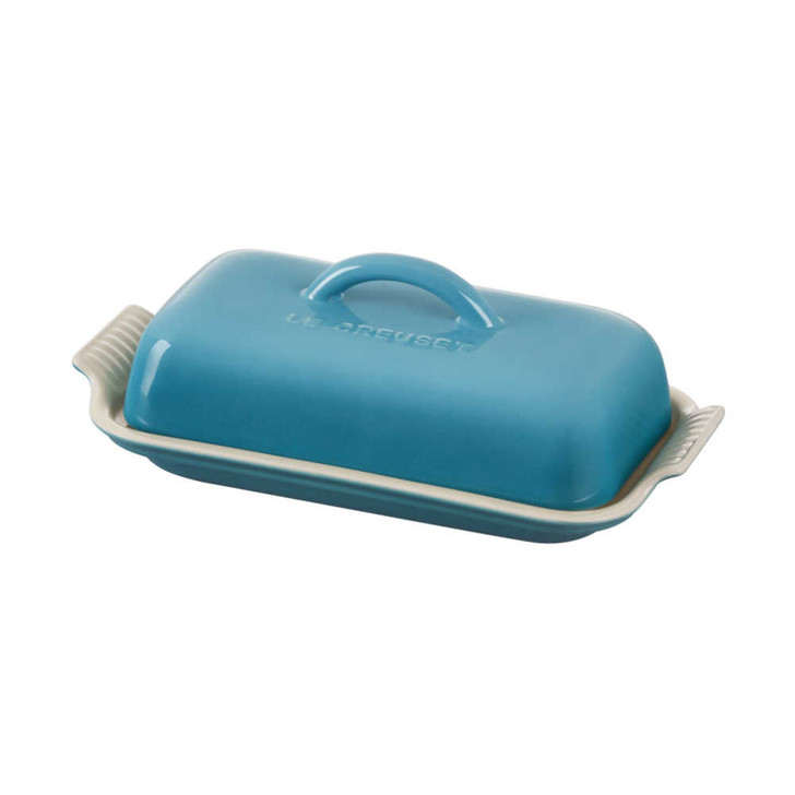 Le Creuset Heritage Butter Dish in Caribbean