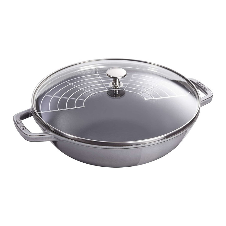 Staub Cast Iron Perfect Pan in Graphite Grey