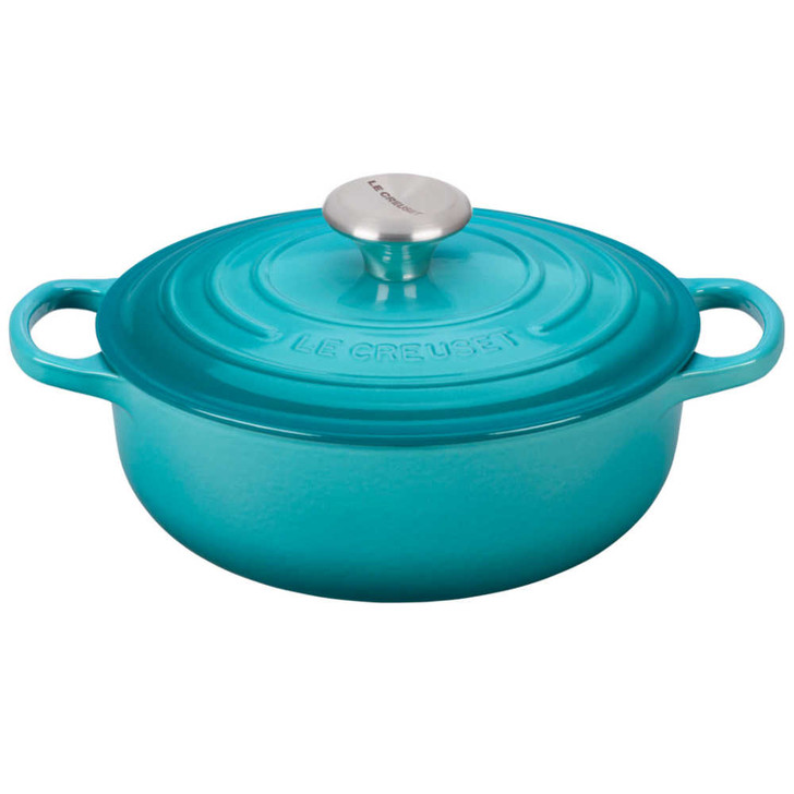 Le Creuset Cast Iron Signature Sauteuse in Caribbean