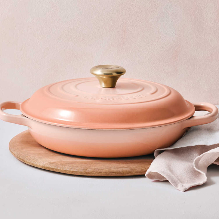 Le Creuset Cast Iron Braiser in Pêche