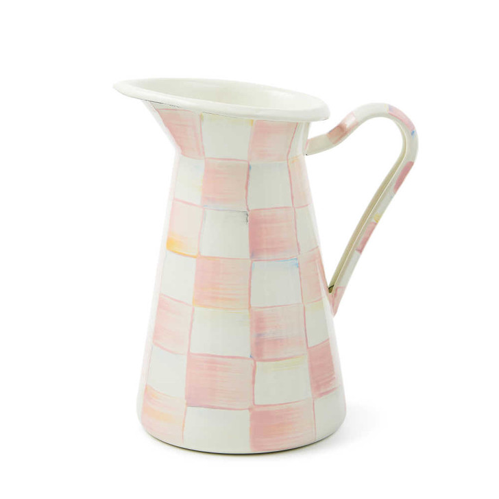 MacKenzie-Childs Rosy Check Medium Practical Pitcher