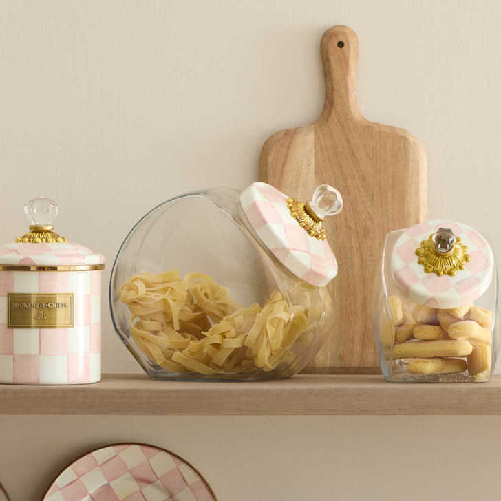 MacKenzie-Childs Rosy Check Cookie Jar