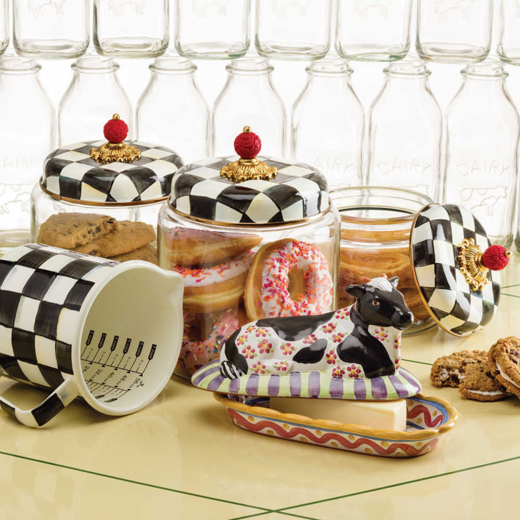 MacKenzie-Childs Courtly Check Large Kitchen Canister