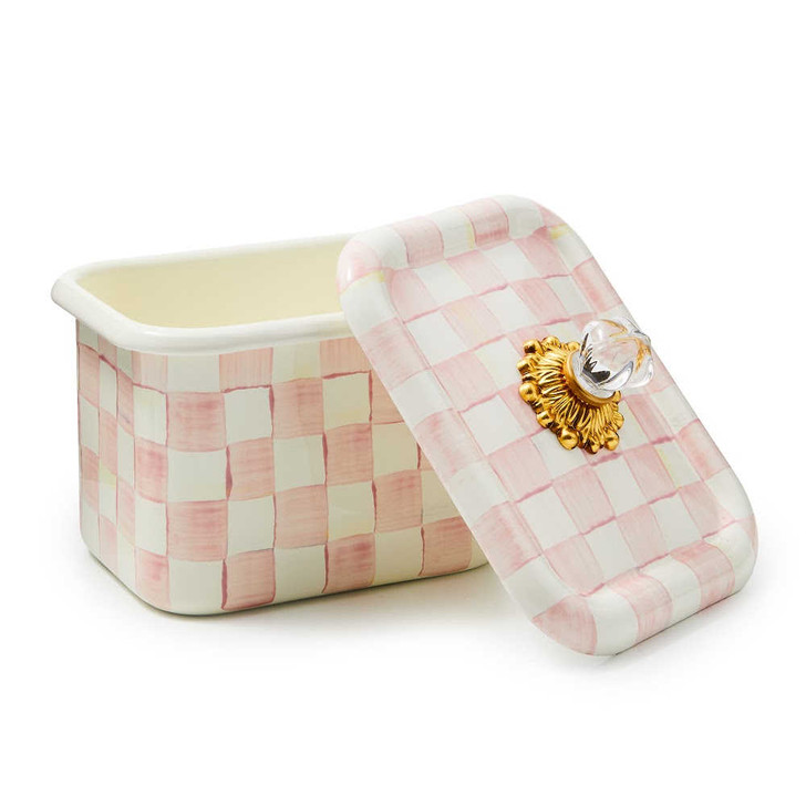 MacKenzie-Childs Rosy Check Recipe Box