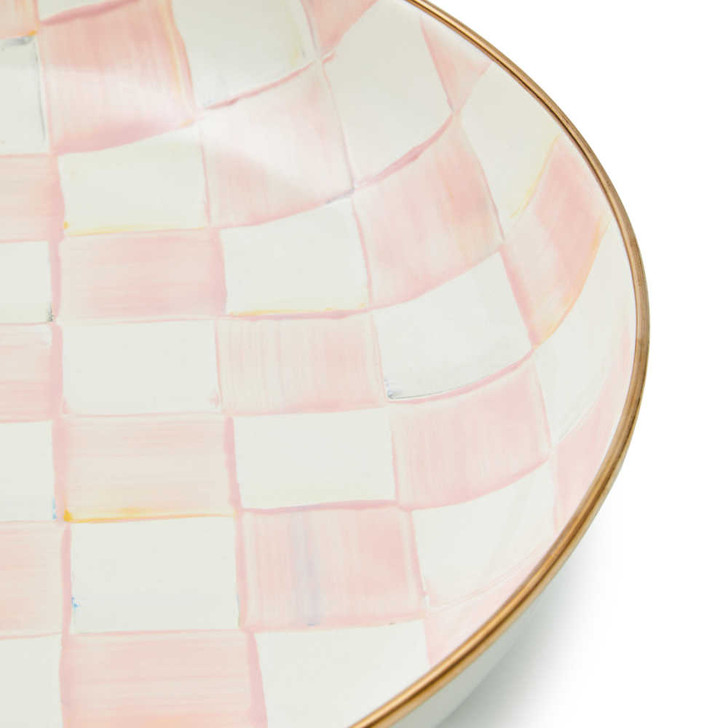 MacKenzie-Childs Rosy Check Abundant Bowl