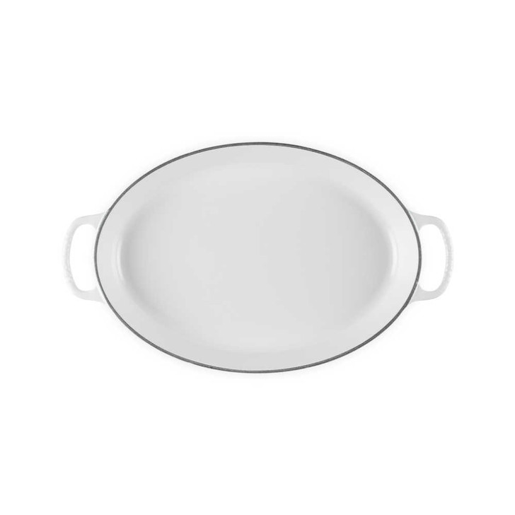 Le Creuset Cast Iron Signature Oval Baker in White