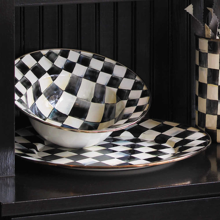 MacKenzie-Childs Courtly Check Serving Platter