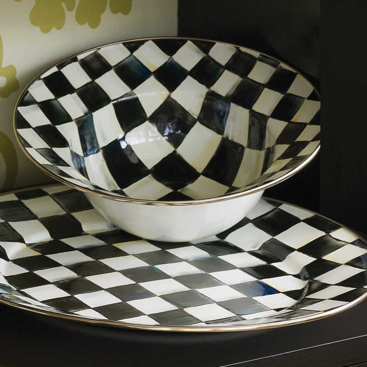 MacKenzie-Childs Courtly Check Serving Bowl
