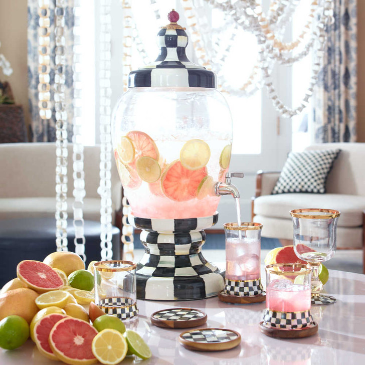 MacKenzie-Childs Courtly Check Beverage Hostess