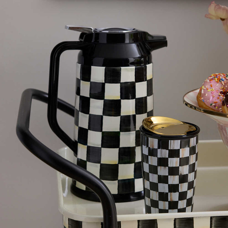 MacKenzie-Childs Courtly Check Coffee Carafe