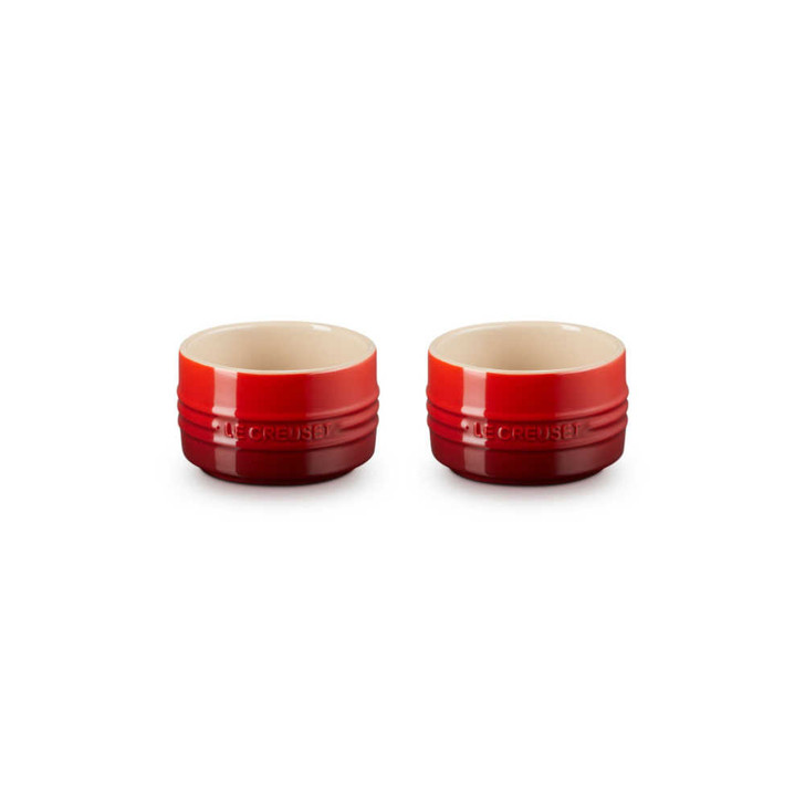 Le Creuset Set of Two Ramekins in Cerise
