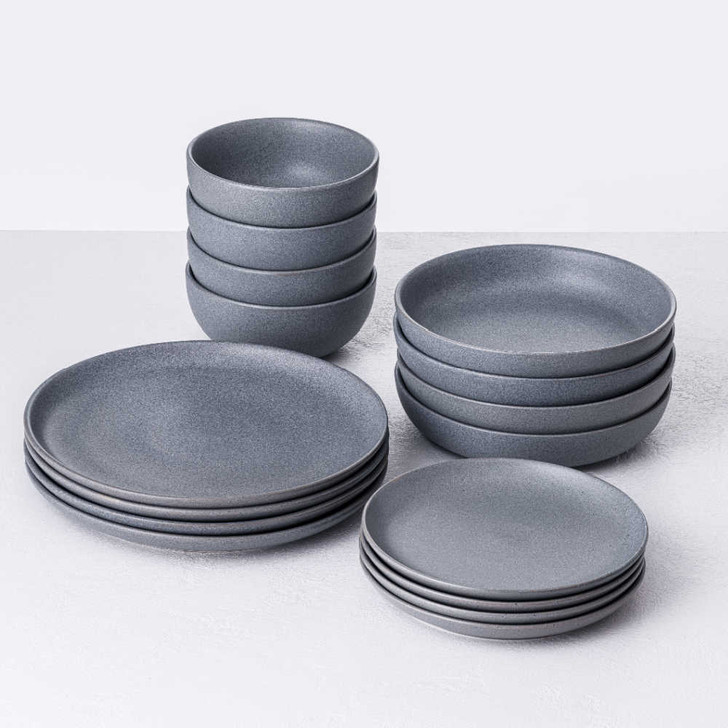 Fortessa Sound 16-Piece Dinnerware Set in Cement