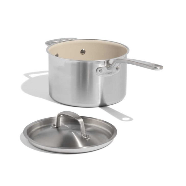 Made In CeramiClad 4-Quart Saucepan