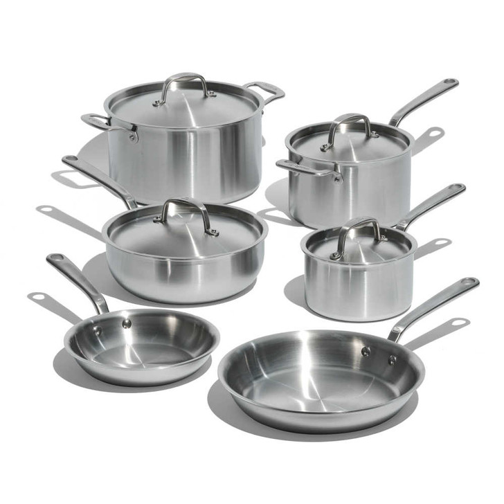 Made In Stainless Clad 10-Piece Cookware Set