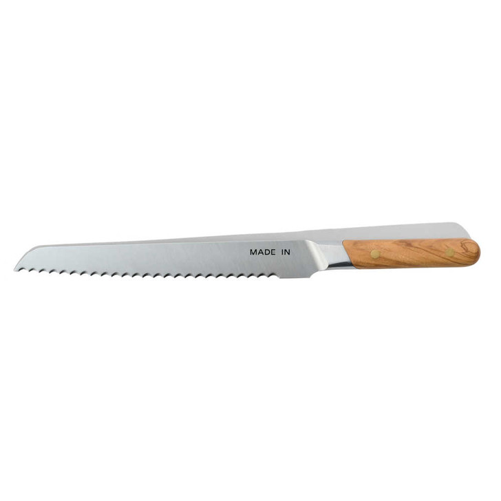 Made In Bread Knife in Olive Wood