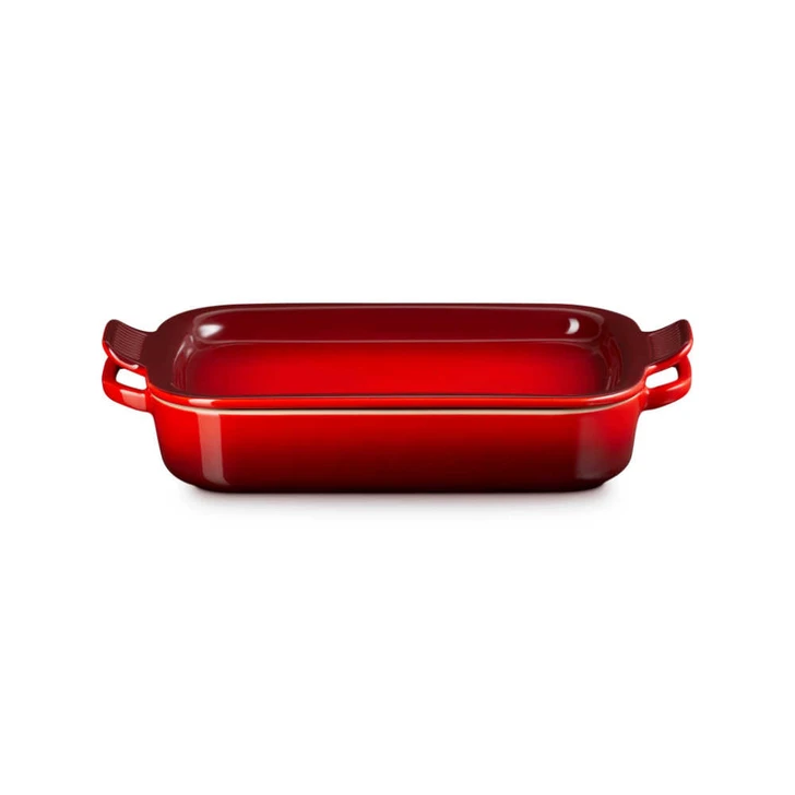 Le Creuset Rectangular Dish With Platter Lid in Cerise
