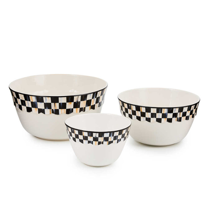 MacKenzie-Childs Courtly Check Everyday Mixing Bowl Set