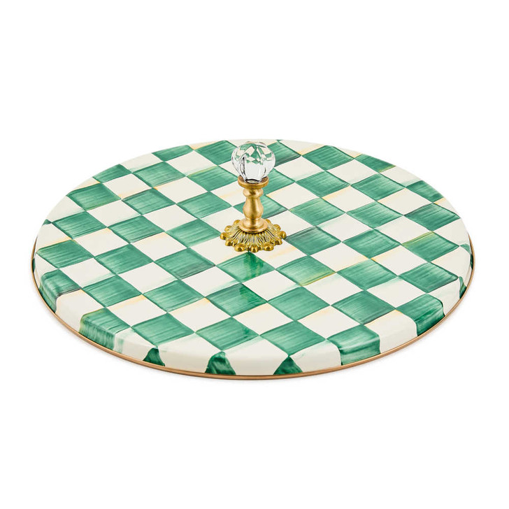 MacKenzie-Childs Emerald Check Cheese Course