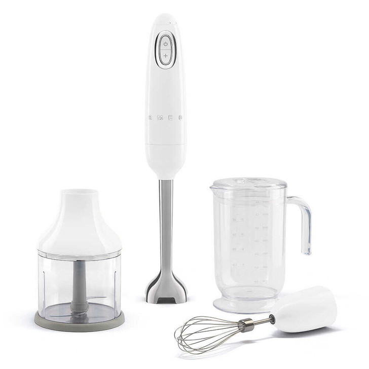SMEG Hand Blender with Accessories in White