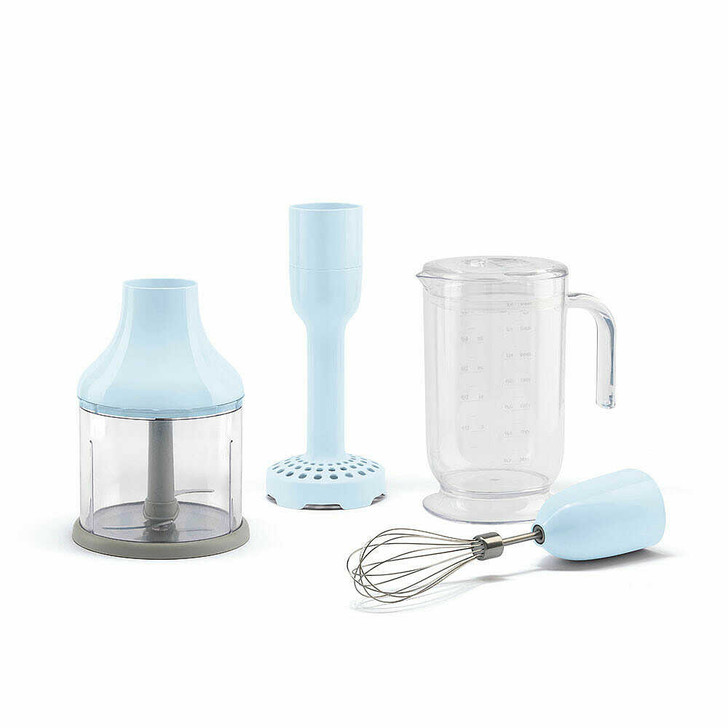 SMEG Hand Blender Accessory Set in Pastel Blue