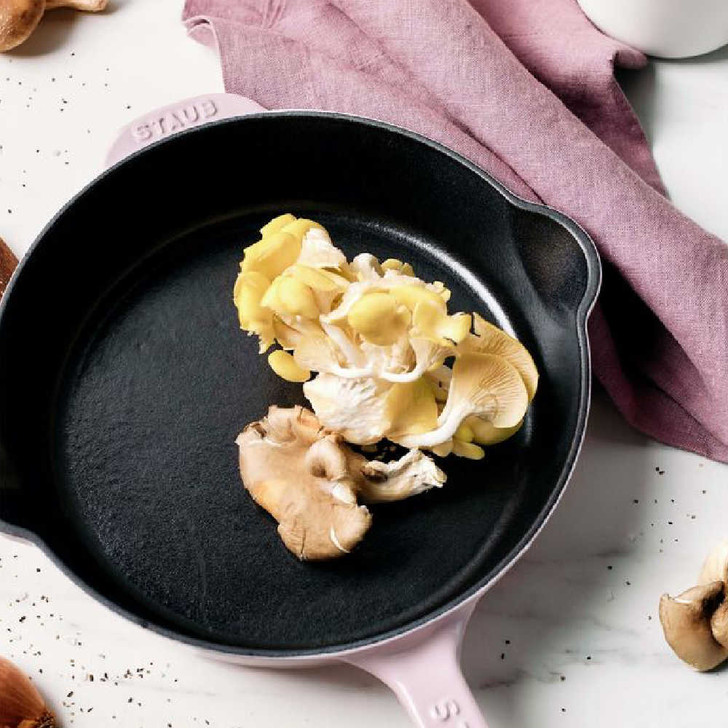 Staub Cast Iron Traditional Deep Skillet in Pink Peony