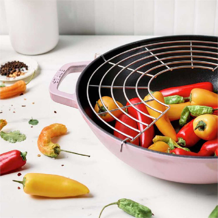 Staub Cast Iron Perfect Pan in Pink Peony