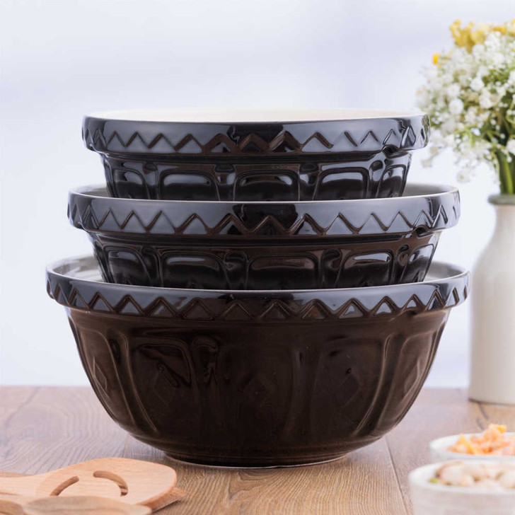 Mason Cash Color Mix Black Mixing Bowl Set