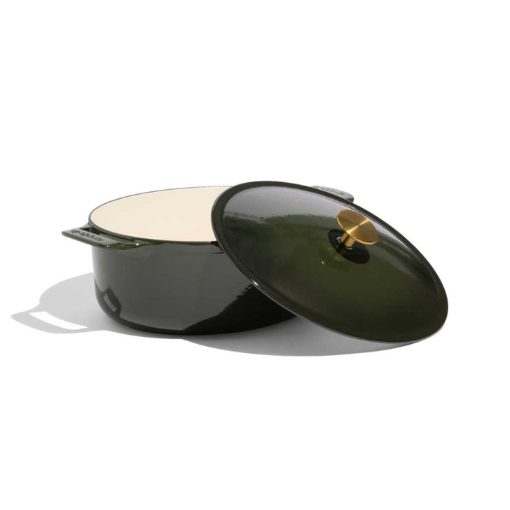 Made In Enameled Cast Iron Oval Dutch Oven in Willow Green